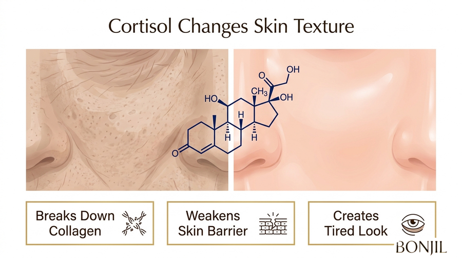 How Cortisol Changes Skin Texture and Makes It Look Tired